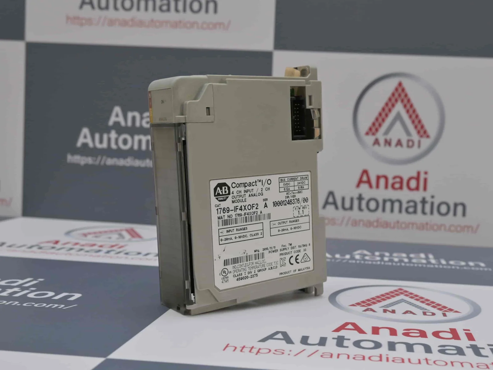 ALLEN BRADLEY 1769-IF4XOF2 ANALOG INPUT OUTPUT MODULE